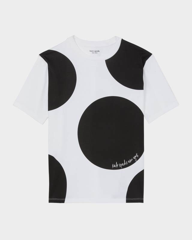 breezy dot printed cotton jersey t